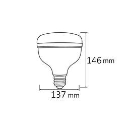 Світлодіодна лампа "CRYSTAL-50" 50W 6400K E27 - мініатюра 2