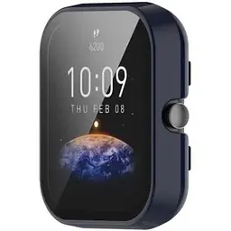 Чохол-накладка DK Пластик Gloss Glass Full Cover для Xiaomi Amazfit Bip 3 / 3 Pro (dark blue) - мініатюра 3