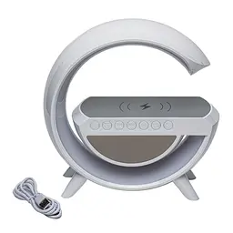 Bluetooth-колонка світильник із бездротовою зарядкою світильник нічник G-Smart 5W BT 3401 - мініатюра 8