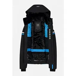 Куртка CMP Women's Geometric Patterned Ski Jacket Black/Blue S (1097-32W0256-U901 38) - мініатюра 3