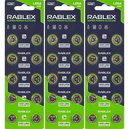 Батарейка RABLEX "таблетка" 1.5V AG10 (LR54)