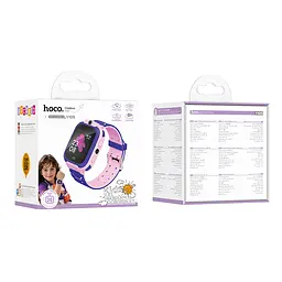 Дитячий смарт-годинник HOCO Y105 36mm. 400 mAh children phone watch Pink - мініатюра 2