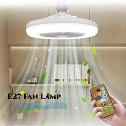 LED вентилятор-лампа підвісного типу з керуванням через пульт - мініатюра 4