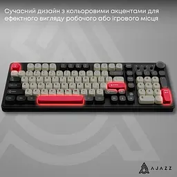 Клавіатура бездротова Ajazz AF98 PLUS Black (AF98-PLUS-BSR) - мініатюра 7