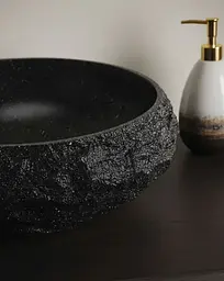 Умивальник Rea Mika накладний 50x38 см black matt REA-U4333 - мініатюра 5