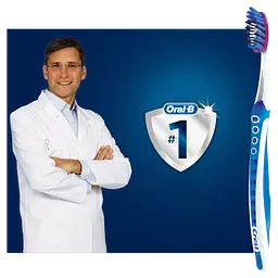 Зубна щітка Oral-B 3D White Luxe Pro-Flex, середня, сірий - мініатюра 4