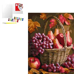 Картина за номерами Осінні фрукти 30x40 см (KHO5725)