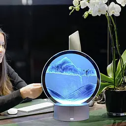 3D RGB світильник Aisny Sandscape з рухомим піском, USB - мініатюра 5