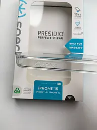 Оригінальний протиударний чохол для iPhone 13/14/15 Speck Presidio Clear Case MagSafe прозорий (150553-3240) - мініатюра 10