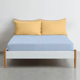 Простирадло на резинці для коляски та люльки Cosas Blue Dots 40х80х5 см (DropLightBlue-4003_FittedStroller_40х80) - мініатюра 3