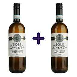 Упаковка вина Sole Dorato Pinot Grigio DOC біле сухе 1.5 л (0.75 л x 2 шт.)