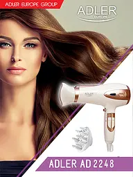 Фен Adler AD 2248W White - мініатюра 8