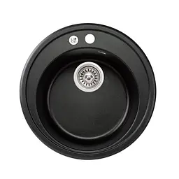 Кухонна мийка Lidz D510/200 BLM-14 (LIDZBLM14D510200), Чорний