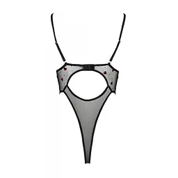 Еротичний боді з малюнком Passion LOVELIA BODY L/XL, black - мініатюра 6