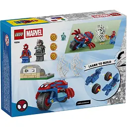 Конструктор LEGO Super Heroes Marvel Павук на мотоциклі проти Носорога 61 деталь (11206) - мініатюра 7