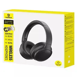 Накладні бездротові навушники Bass BH1 Lite AI ENC (A0203C) Cosmic Black Baseus teh0030666 - мініатюра 2