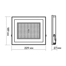 Прожектор TITANUM LED 100W 6500K (TLF1006) - мініатюра 5