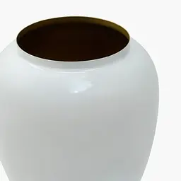 Ваза MBM HOME Елізіум залізна білий - золотий 230х230х350 мм (VB-04 WHITE/GOLD) - мініатюра 3