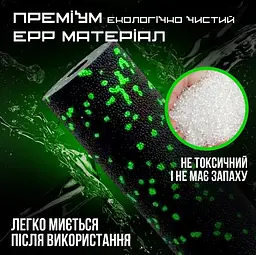 Масажний ролик (роллер) гладкий PowerPlay PP-4346 Mini EPP Foam Roller Чорно/Зелений (15,3x5,3 см) (PP_4346_Green_(15*5)) - мініатюра 4