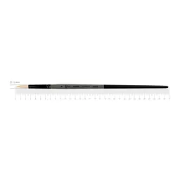 Пензель синтетика кругла Terra 1608R №6 довга ручка ROSA (4823098533672)