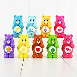 Іграшки з мультфільму Дбайливі Ведмедика (Care Bears), 9 шт
