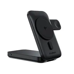 Повербанк з підставкою 10000mAh Choetech B750 Black QC3.0 PD3.0 бездротова зарядка смартфонів та Apple Watch (43-00133) - мініатюра 2