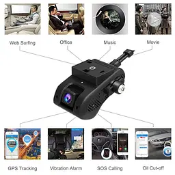 Автомобільний відеореєстратор з 4G + WIFI + GPS Jimi JC400P Aivision Cam з online передачею відео через інтернет (вдосконалена версія) (100498) - мініатюра 3