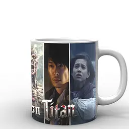 Кухоль GeekLand Атака Титанів Attack on Titan герої AT.02.002 330 мл білий - мініатюра 2