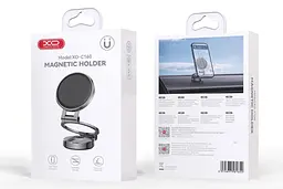 Автодержатель XO C160 Universal Magnetic Tri-Fold Phone Holder черный (7109737) - миниатюра 5