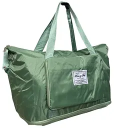 Дорожня сумка-лоукост 40×30×20 см 6100 колір зелений - мініатюра 6
