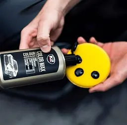 Поліроль для кузова крем K2 Color Max приховує подряпини та підсилює колір 250 мл Чорний - мініатюра 3