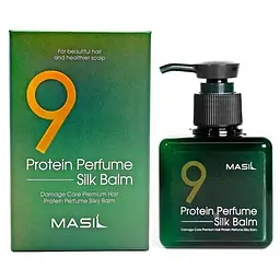 Незмивний парфюмований бальзам для волосся 9 Protein Perfume Silk Balm Masil 180 мл - мініатюра 2