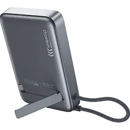 Зовнішній акумулятор Choetech Magnetic Wireless B758 10000mAh 35W Grey [156581] - мініатюра 3