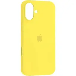 Силіконовий чохол iPhone 16 матове покриття накладний чохол мікрофібра Жовтий
