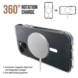 Прозорий силіконовий накладний Чохол iPhone 16 PRO чохол Space Case with MagSafe - мініатюра 2