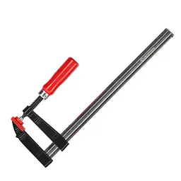 Струбцина INTERTOOL HT-6003, тип F, 300×80 мм, сталева з дерев’яною ручкою DIN5117