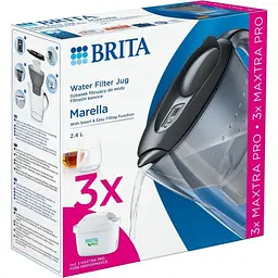 Фільтр-глечик Brita Marella Memo MXPro 2.4л Grafite + 3 картрижда (1052796) [150421] - мініатюра 5
