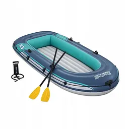 Надувний човен Bestway Hydro-Force Trek X3 61154, 294 × 137 см, 3-місний, для риболовлі та відпочинку, з веслами й насосом, до 360 кг - мініатюра 4