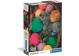 Пазл Clementoni High Quality Collection: Миле кошенятко (High Quality Collection - Fluffy Kitten Puzzle - 500 pcs.), 500 ел. (35617)