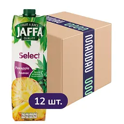 Упаковка нектара Jaffa Select Ананасовый 11.4 л (950 мл х 12 шт.)