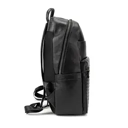 Чоловічий шкіряний рюкзак чорний Tiding Bag A25F-2418A - мініатюра 4