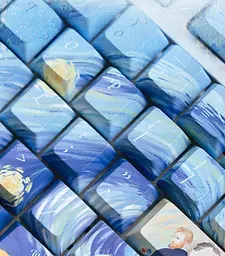 Набір кейкапів Varmilo 130Keys Van Gogh Cherry Profile Keycap Set (130K-110FA-R-V) - мініатюра 3
