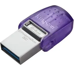 USB флеш накопичувач Kingston 64GB DataTraveler microDuo 3C USB 3.2/Type C (DTDUO3CG3/64GB) - мініатюра 2
