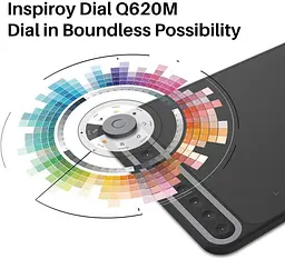 Графічний планшет Huion Inspiroy Dial Q620M + рукавичка - мініатюра 3