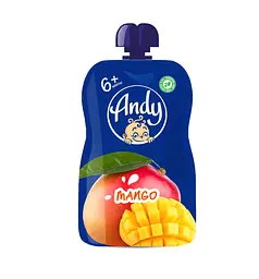 Фруктове пюре Andy Pouch Манго, 90 г