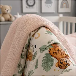 Плед дитячий MirSon Silky Waffle Little Jungle Friends 110х140 см (2200013892229) - мініатюра 5