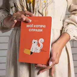 Блокнот у клітинку «Мої котячі справи» червоний - мініатюра 4