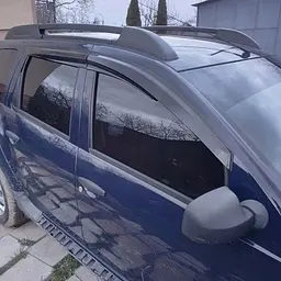 Дефлектори вікон вітровики Renault Duster 2010-2016 скотч SunPlex (SP-S-28) - мініатюра 4