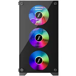 Корпус 1stPlayer Black 600W (X2-M-BK-4F1-PS-600FK-EU) - мініатюра 3