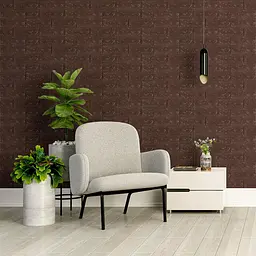 3D панель Sticker Wall самоклеюча цегла Чорний шоколад 700x770x3мм 018-3 SW-00000543 - мініатюра 5